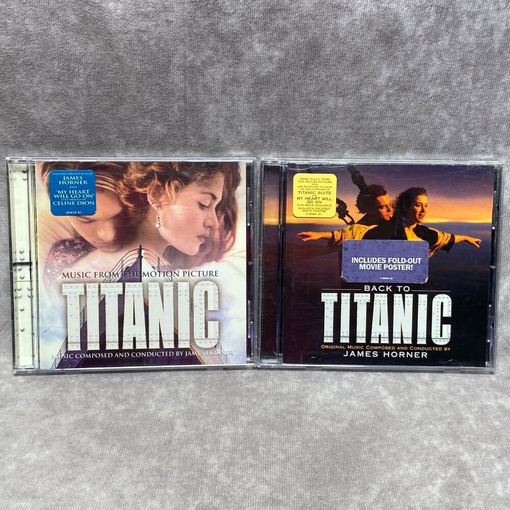 Titanic & Back To Titanic Original Motion Picture Soundtracks CD Sets